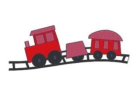 Matriz De Bordado Trenzinho para bordar grátis