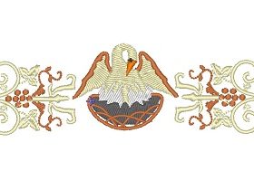 Matriz De Bordado - Ave Pelicano