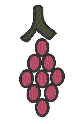 Matriz De Bordado - Cacho de Uva - Imagem 2