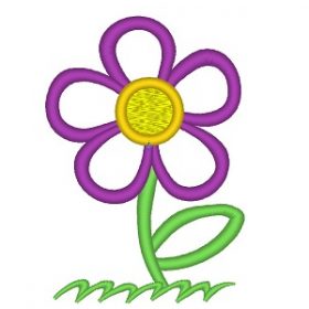 Matriz De Bordado - Flor Aplique