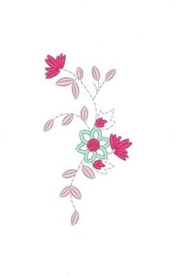 Matriz De Bordado - Flor Decorativa