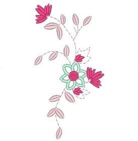 Matriz De Bordado - Flor Decorativa