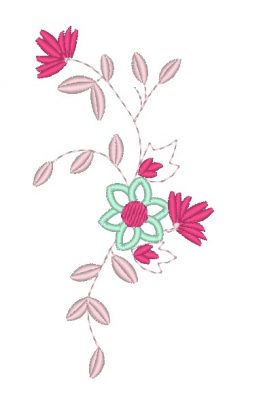 Matriz De Bordado - Flor Decorativa - Imagem 2