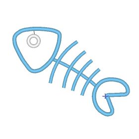 Matriz De Bordado - Espinha De Peixe Aplique