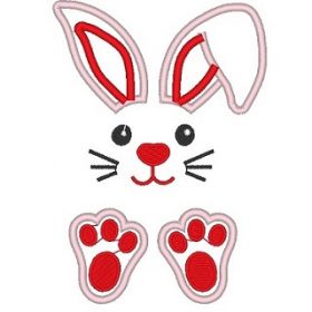 Matriz De Bordado - Coelho Aplique