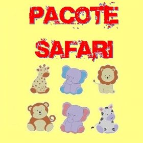 Matriz de Bordado - Pacote Safari 6 Matrizes