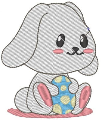 Matriz De Bordado - Coelhinho Da Páscoa 2 - Imagem 3