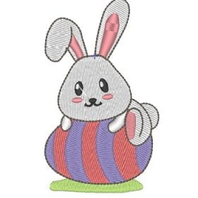 Matriz De Bordado - Coelhinho Da Páscoa 6