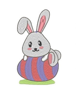 Matriz De Bordado - Coelhinho Da Páscoa 6
