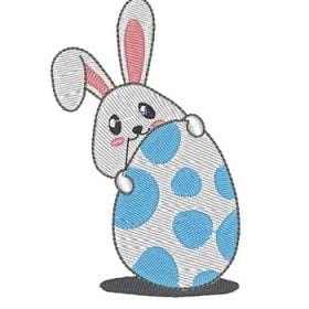 Matriz De Bordado - Coelhinho Da Páscoa 1