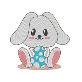 Matriz De Bordado - Coelhinho Da Páscoa 5