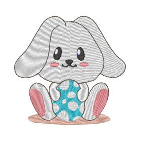 Matriz De Bordado - Coelhinho Da Páscoa 5 - Imagem 3