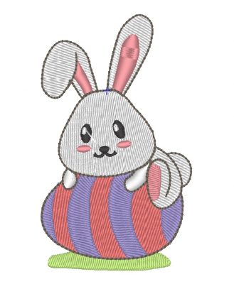 Matriz De Bordado - Coelhinho Da Páscoa 6 - Imagem 3