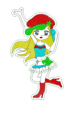 Matriz De Bordado - Dançarina - Imagem 2