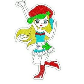 Matriz De Bordado - Dançarina