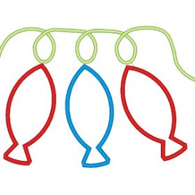 Matriz De Bordado - Peixes Aplique