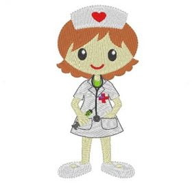 Matriz De Bordado - Enfermeira