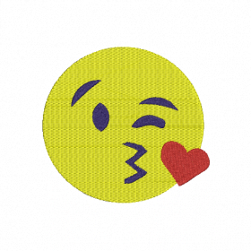 Matriz De bordado - Emoticon Beijinho