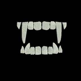 Matriz De Bordado - Dentes De Vampiro