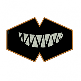 Matriz De Bordado - Máscara Sorriso Tubarão