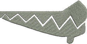 Matriz De Bordado - Dentes Tubarão 2 - Imagem 2