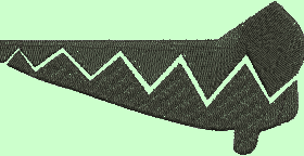 Matriz De Bordado - Dentes Tubarão 2 - Imagem 3