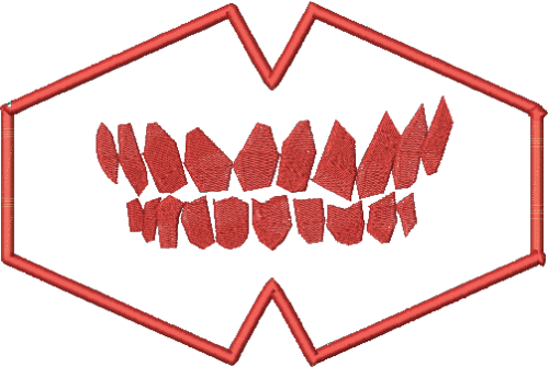Matriz De Bordado - Máscara Dentes - Imagem 4