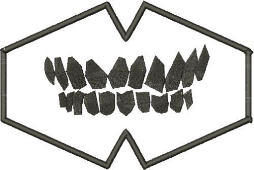 Matriz De Bordado - Máscara Dentes - Imagem 3