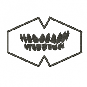 Matriz De Bordado - Máscara Dentes