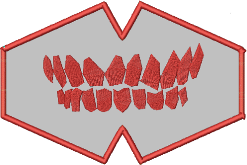 Matriz De Bordado - Máscara Dentes - Imagem 5
