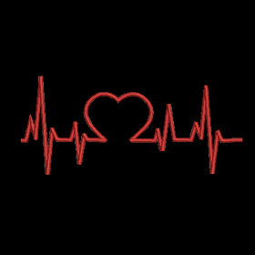 Matriz De Bordado - Batimentos Coração