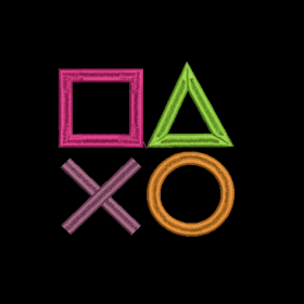 Matriz De Bordado - Botões Video Game