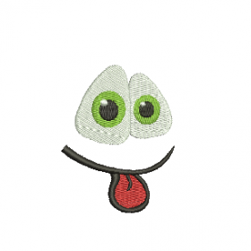 Matriz De Bordado Carinha Lingua pra fora para bordar