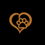 Matriz De Bordado Coração com patinha para bordar.