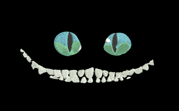 Matriz De Bordado Gato Cheshire sorrindo