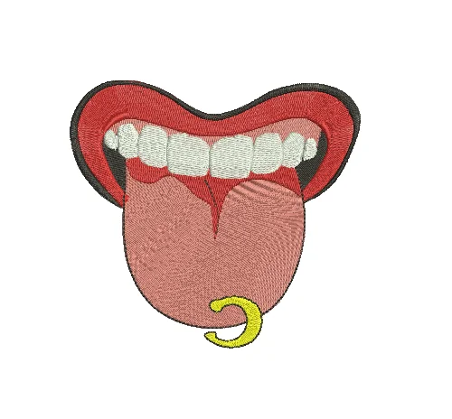 Matriz De Bordado - Dentes De Vampiro - Bordando Na Prática