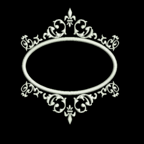 Matriz De Bordado Moldura Decorativa para bordar