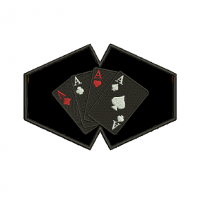 Matriz De Bordado Máscara De Proteção Cartas De Baralho para bordar