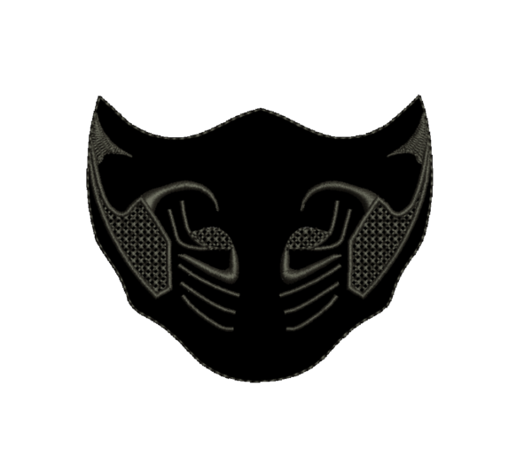 Matriz De Bordado Máscara Scorpion Mortal Kombat para bordar
