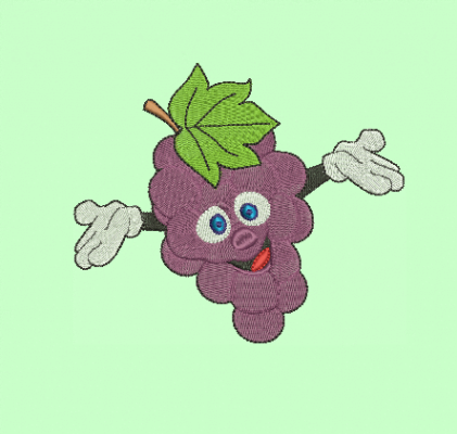 Matriz De Bordado Uva para bordar