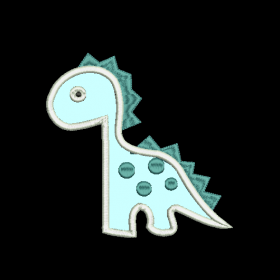 Matriz De Bordado Dinossauro Aplique para bordar