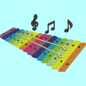Matriz De Bordado - Xilofone - Imagem 3