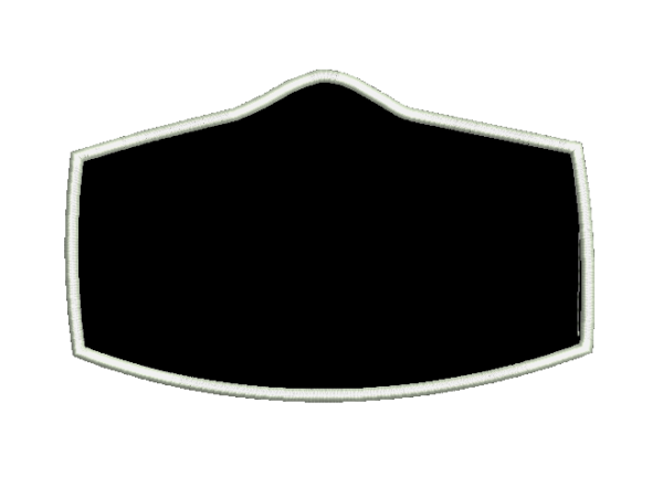 Matriz De Bordado Molde com contorno máscara de proteção para bordar