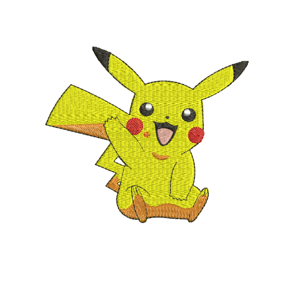 Matriz de bordado pikachu rosto  Produtos Personalizados no Elo7