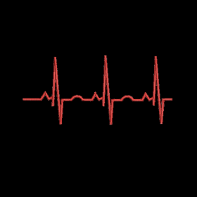 Matriz De Bordado - Batimentos Cardíacos