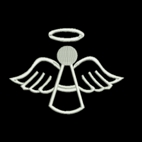Matriz De Bordado Anjo com Auréola para bordar Aplique