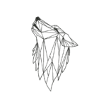 Matriz De Bordado Lobo Tribal para bordar