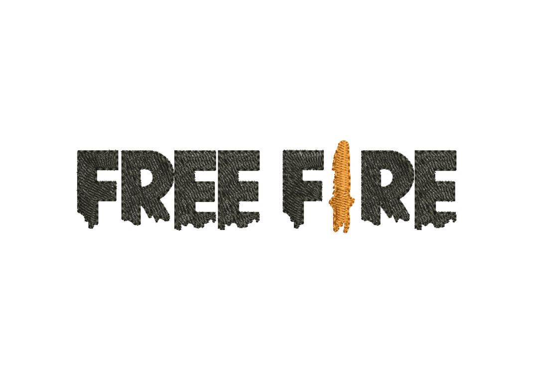 matrizes de bordados jogo simbolo Free Fire