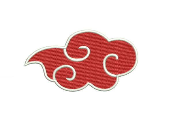 Matriz De Bordado Nuvem Vermelha para bordar. Organização fictícia Akatsuki (Naruto)