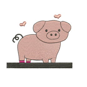 Matriz De Bordado Porquinho para bordar.